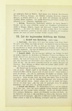 VII. Zeit der beginnenden Auflösung des Reiches