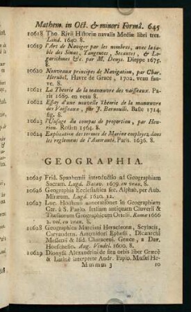 645-651, Geographia