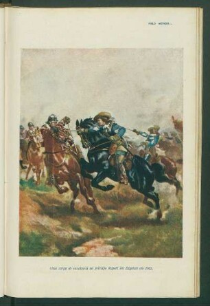 Uma carga de cavalaria do príncipe Rupert em Edgehill em 1642