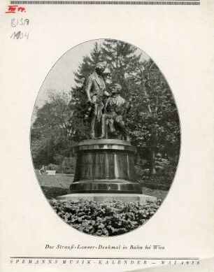 Strauß - Lanner - Denkmal in Baden bei Wien