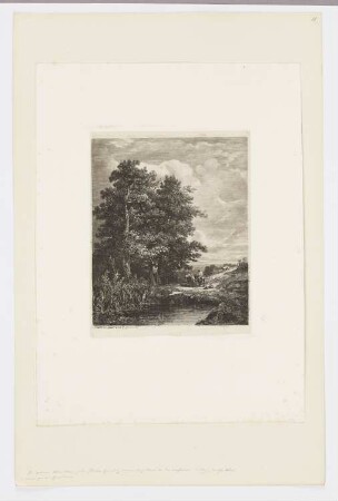 Landschaft mit zwei Reitern, aus: "Radierversuche II"