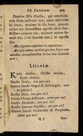 409-413, Litaniae