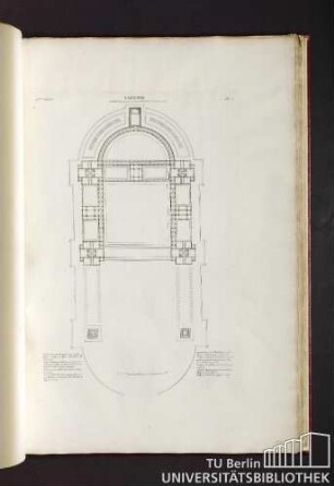 Pl. 1. Cazerne. Medaille decernée par l'academie a Mr Bernier en 1786.