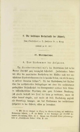 I.2. Die forstlichen Verhältnisse der Schweiz