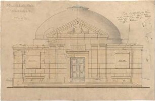 Hildebrand, Adolf von; Kiel; Mausoleum für die Familie Götz Martius - Vorderseite (Ansicht)