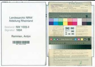 Entnazifizierung Anton Van Remmen , geb. 15.05.1911 (Postarbeiter)