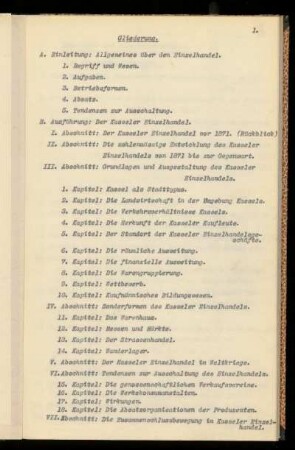 Gliederung