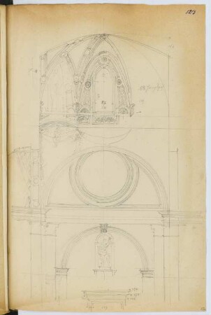 San Benedetto in Polirono, San Benedetto Po: Innenansicht (aus: Skizzen- und Fotoalbum 5)