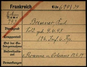 Brenner, Karl - Brett, Karl