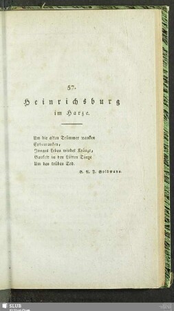 57. Heinrichsburg im Harze