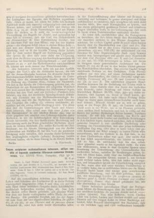 513-515 [Rezension] Halmel, Anton, Der Viercapitelbrief im zweiten Korintherbrief des Apostels Paulus