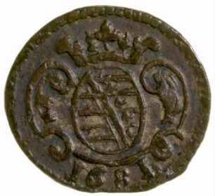 Münze, Pfennig, 1681