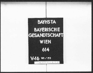 Abordnung des Grafen Tattenbach nach Wien