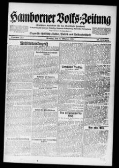 Hamborner Volks-Zeitung. 1911-1929