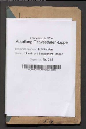 Erblasser: Wiebecke, Charlotte, geb. Woltemas:
