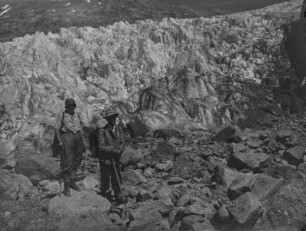 Bergsteiger : Zwei Männer auf dem Mortalgletscher