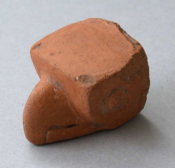 Clay animal head (fragment)