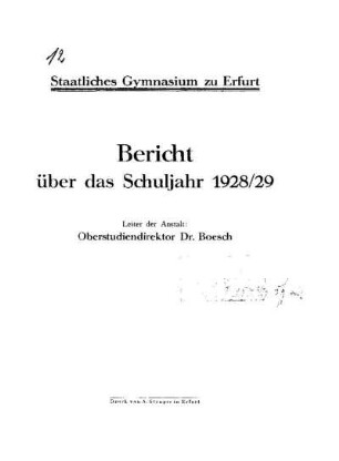 1928/29: Bericht ... - 1928/29