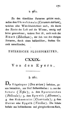 Thierische Flüssigkeiten.