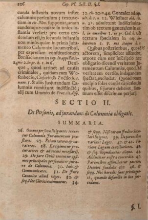 Sectio II. De Personis, adjurandum de Calumnia obligatis.