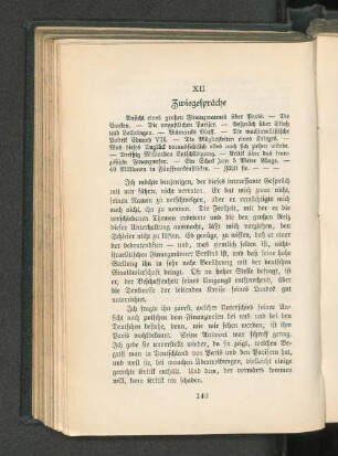 XII. Zwiegespräche