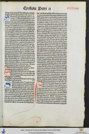 Epistola secunda beati Petri apostoli