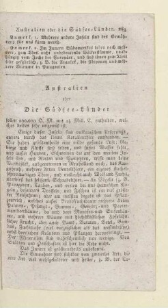 Australien oder Die Südsee-Länder