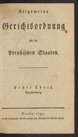1: Prozeßordnung