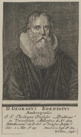 Bildnis des Georgivs Koenigivs