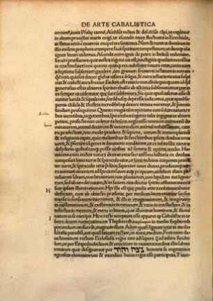 Ioannis Reuchlin Phorcensis ... De arte cabalistica : libri tres, Leoni X. dicati