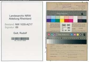 Entnazifizierung Rudolf Gutt , geb. 02.03.1899 (Lehrer)