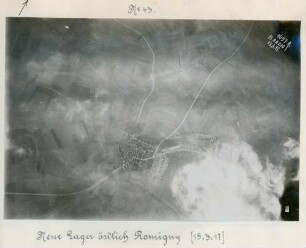 Foto der neuen Lager östlich von Romigny (Luftbild)