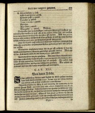 CAP. XIII. Von denen Fisteln.