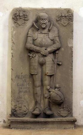 Grabplatte des Grafen Albrecht VII. von Mansfeld-Hinterort (gest. 1560)