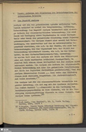 0 Wesen, Aufgabe und Gliederung der Betriebsanalyse der volkseigenen Betriebe