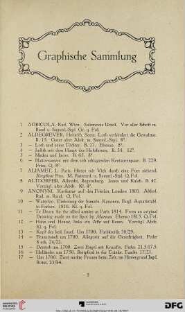 Graphische Sammlung (Nr. 1-621)