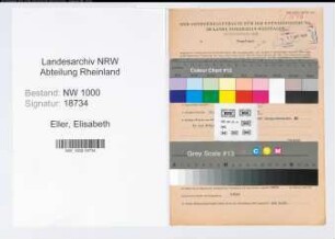 Entnazifizierung Elisabeth Eller, geb. 02.03.1903 (Schneiderin)