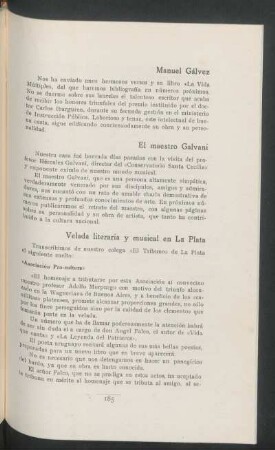 Velada literaria y musical en La Plata