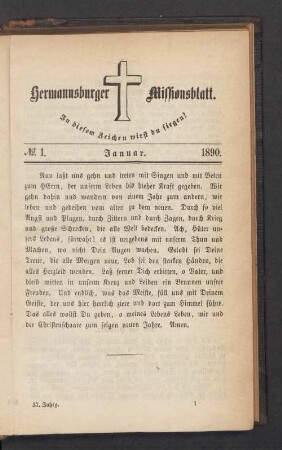 N°. 1. Januar. 1890