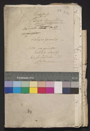Vermischter Schriftverkehr und Dokumente