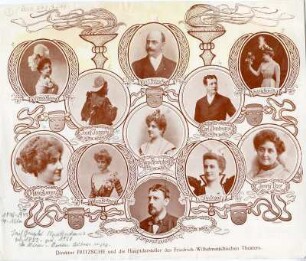 Die Hauptdarsteller des Friedrich-Wilhelmstädtischen Theaters