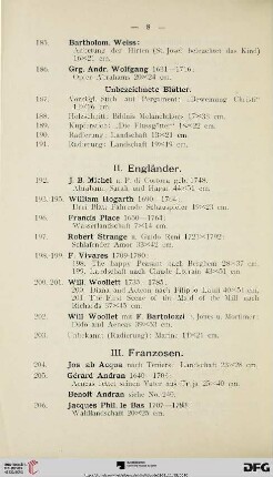 II. Engländer (Nr. 192-203)