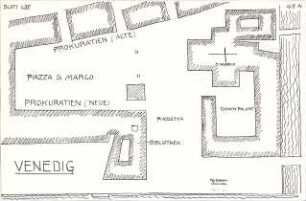 Eckert, Georg; München; Studienarbeiten - Piazza S. Marco in Venedig (Lageplan)
