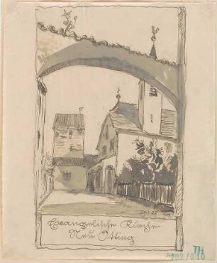 Fischer, Theodor; Neuötting; Ev. Kirche - Perspektive