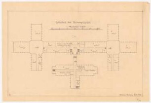 Deutsche Versuchsanstalt für Luftfahrt, Berlin-Britz: Hauptgebäude: Grundriss UG 1:500