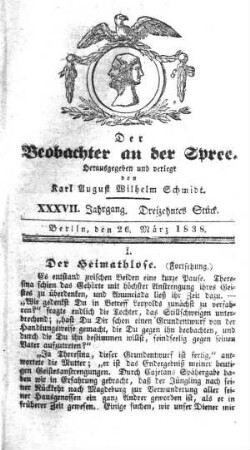 13. Stueck, 26. Maerz 1838
