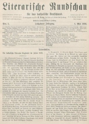 129-134 Die katholische Literatur Englands im Jahre 1889 : Schluß