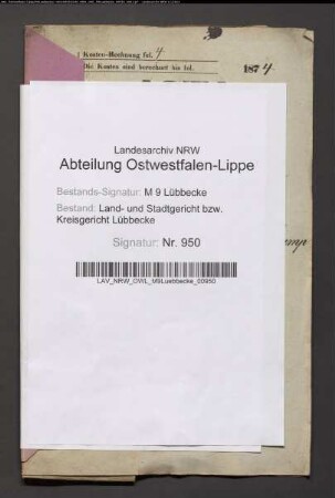 Erblasser: Meyer gt. Detering, Christian Heinrich Wilhelm; Erblasser: Meyer, Sophie Wilhelmine Louise, geb. Detering: