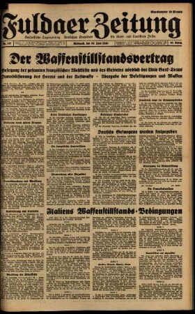 Ausgabe vom Mittwoch, den 26. Juni 1940.