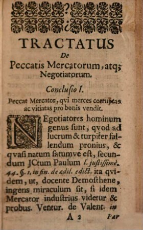 Mercator peccans : sive tractatus de peccatis mercatorum et negotiatorum
